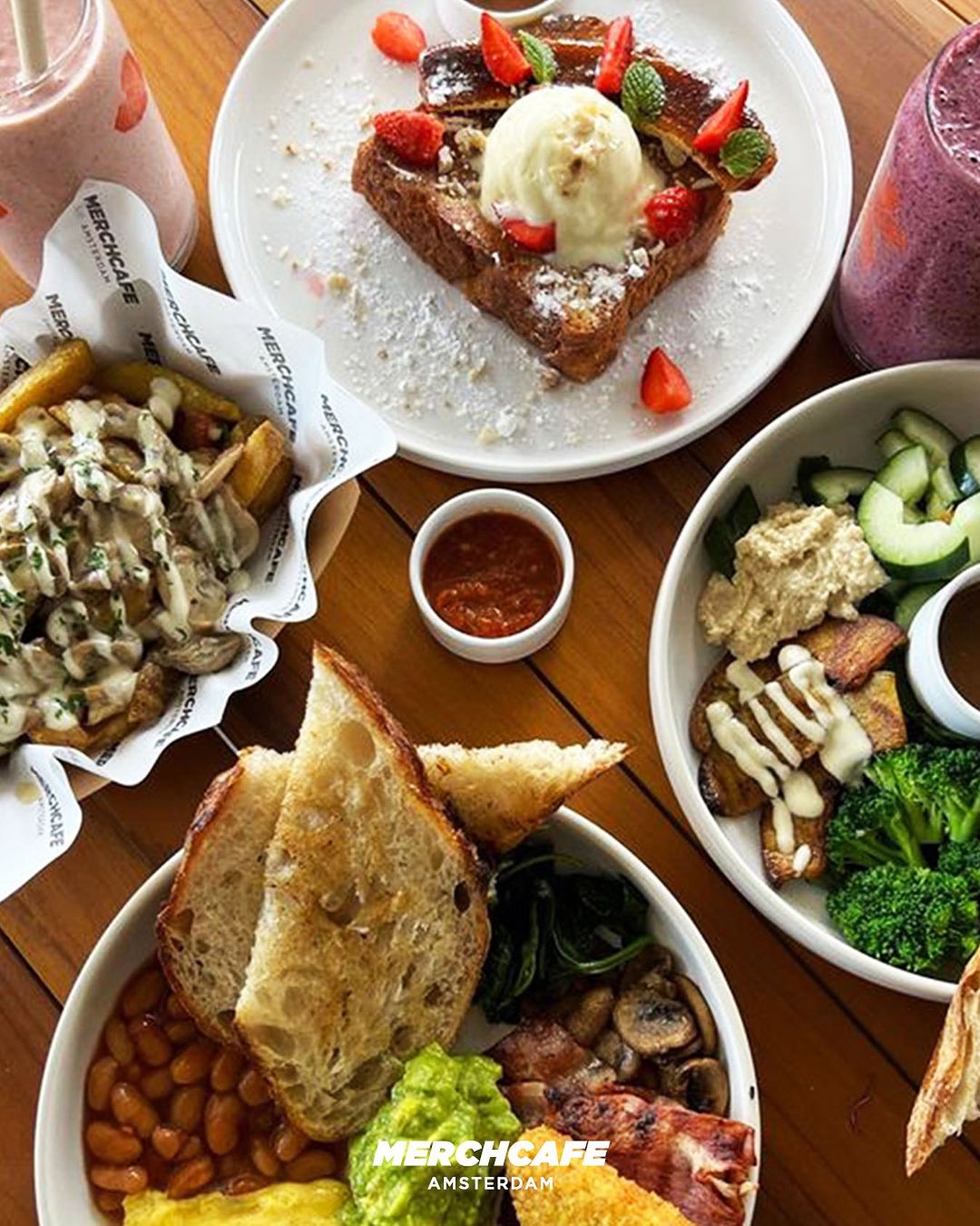 Workspace and meeting rooms at MERCH Cafe