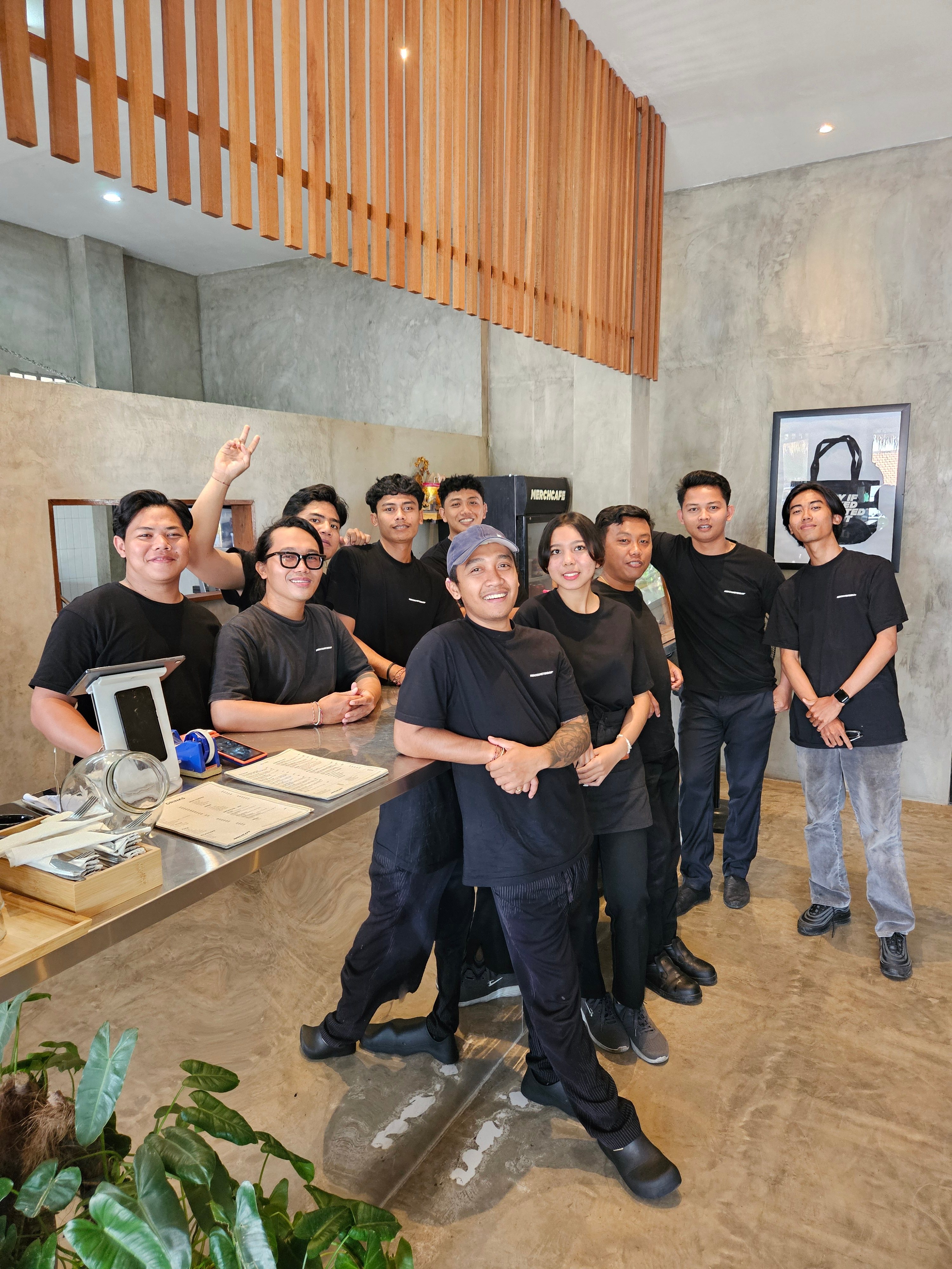 MERCH Cafe Bali team - friendly staff ready to help you